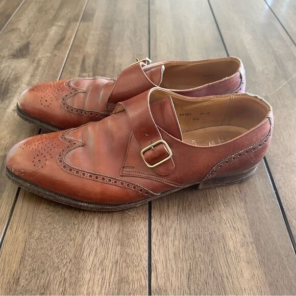C&J for Brooks Brothers Peal & Co Single Monk (Very Rare) sz 10 - Picture 4 of 11